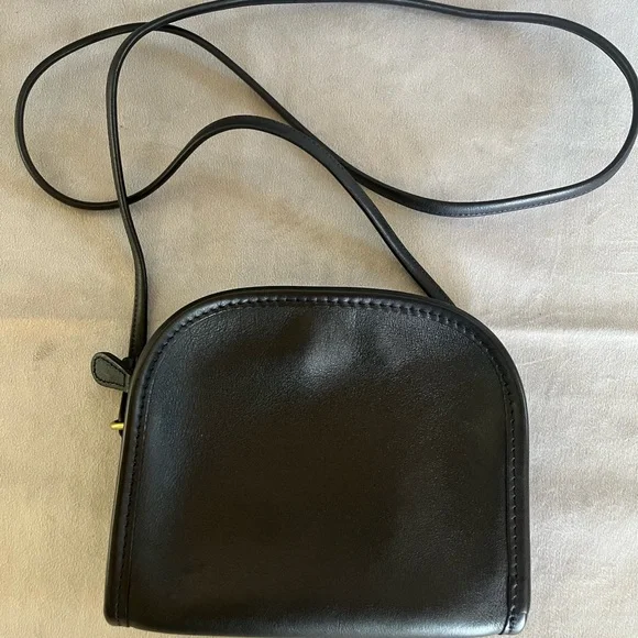 Coach Black Leather Crossbody Bag - Picture 1 of 8